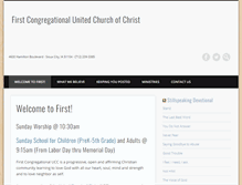Tablet Screenshot of firstcongregational.net